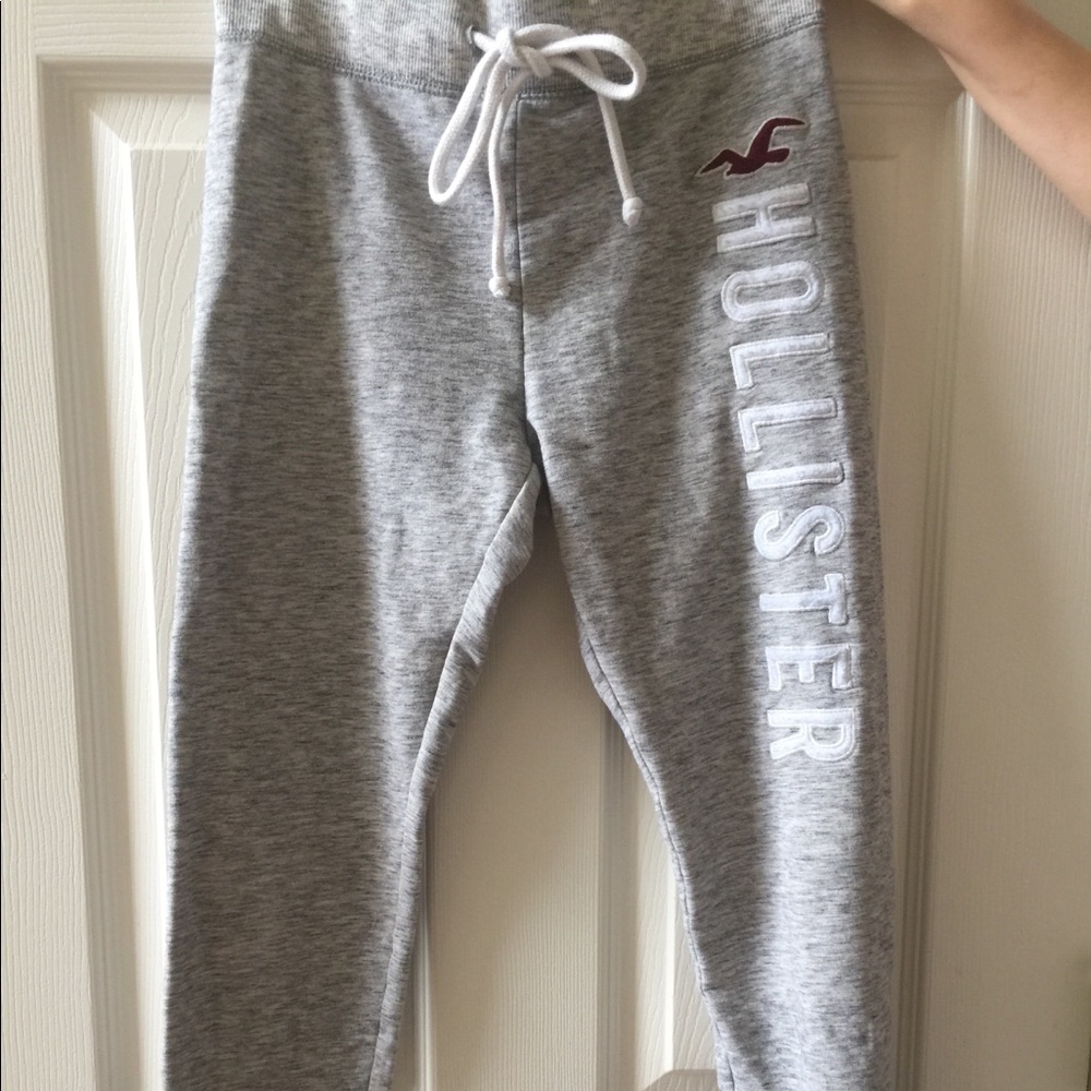 Drawstring fleece joggers
